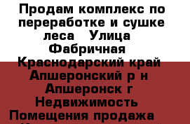 Продам комплекс по переработке и сушке леса › Улица ­ Фабричная - Краснодарский край, Апшеронский р-н, Апшеронск г. Недвижимость » Помещения продажа   . Краснодарский край